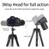 Jmary KP-2208 Multi-Functional Aluminum Tripod for Cameras & Mobile Phone - Black